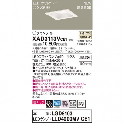 ѥʥ˥å LED饤 100  8H ⵤ̩SB Ȼå XAD3113VCE1