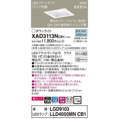 ѥʥ˥å LED饤 100  8H ⵤ̩SB Ȼ Ĵ å XAD3113NCB1