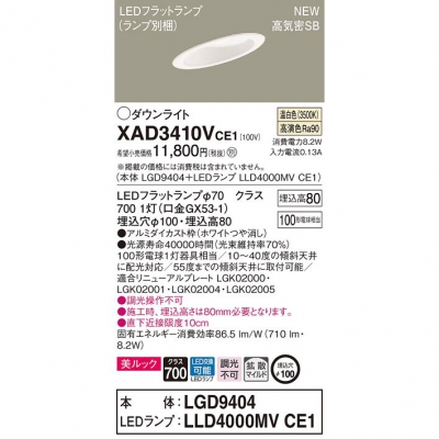 ѥʥ˥å LED饤 100  8H ⵤ̩SB Ȼ ŷ å XAD3410VCE1