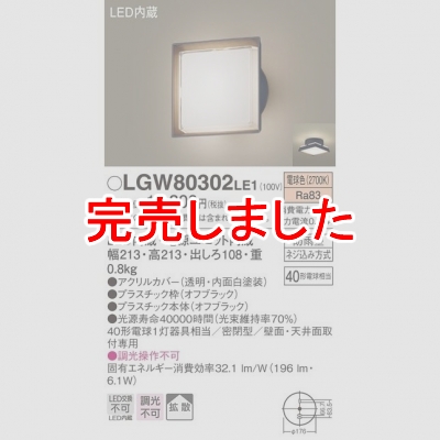 ѥʥ˥å LEDݡ饤 ŵ忧 ŷľշ ľշ ̩ķ ɱ Ȼ LGW80302LE1