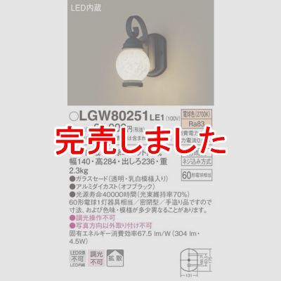 ѥʥ˥å LEDݡ饤 ŵ忧 ľշ ̩ķ Ȼ ɱ Ȼ LGW80251LE1